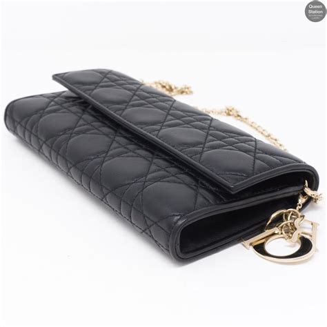 christian dior women's wallets|dior wallet on chain black.